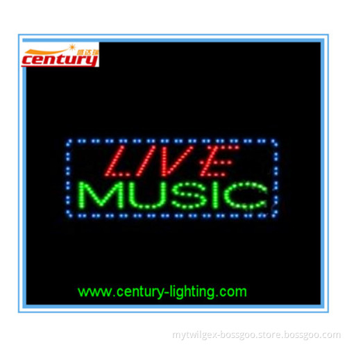wholesale china factory price MUSIC animated led sign